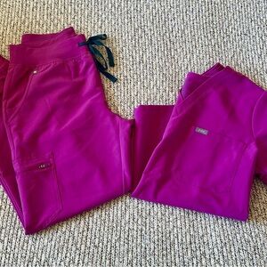 Purple figs scrub set